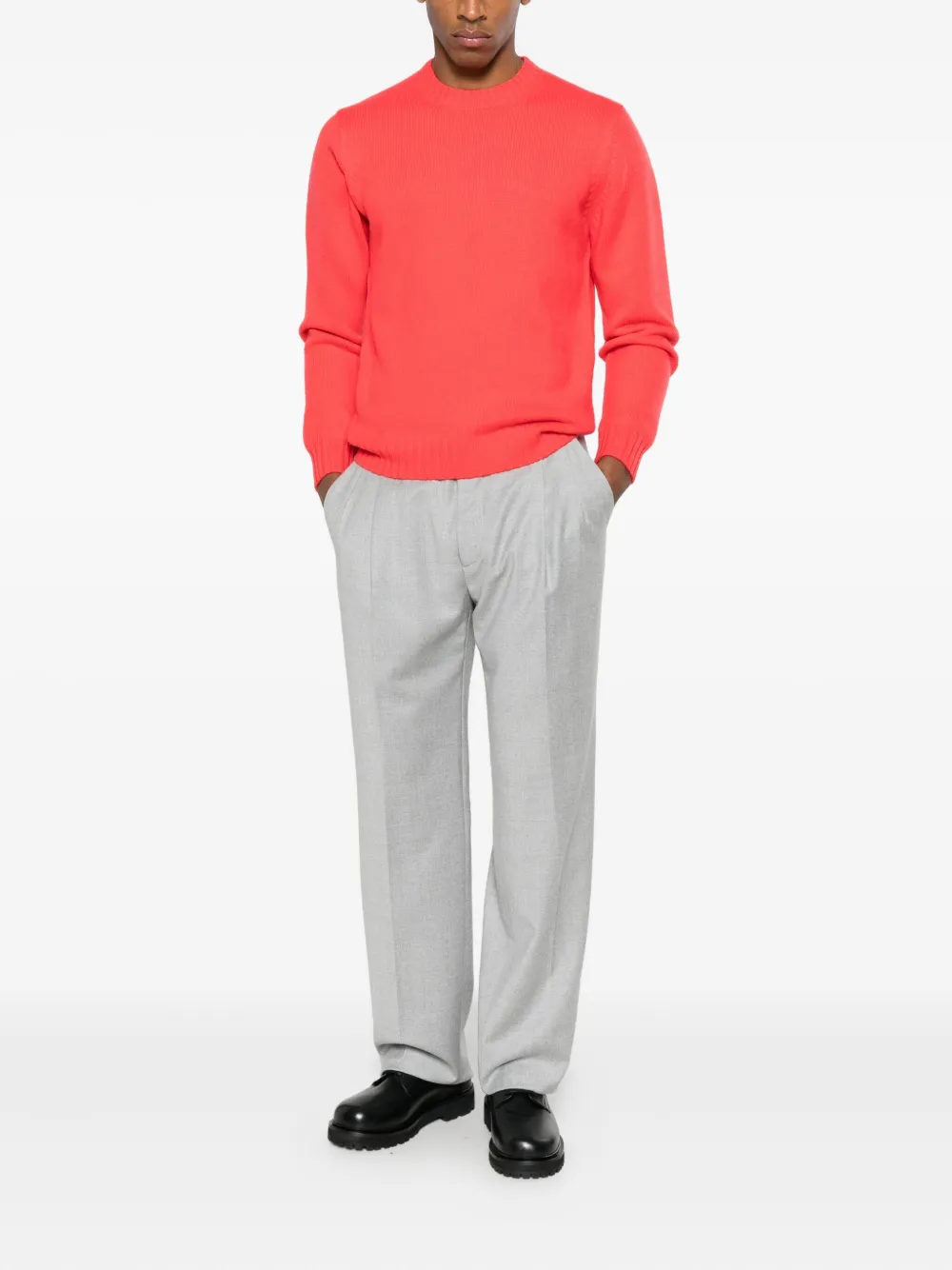 Della Ciana crew-neck long-sleeve sweater - Rood