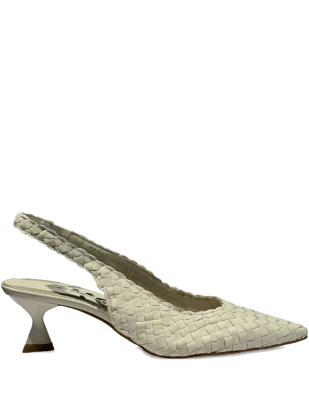 La-Rose Carol slingback pumps met puntige neus Beige