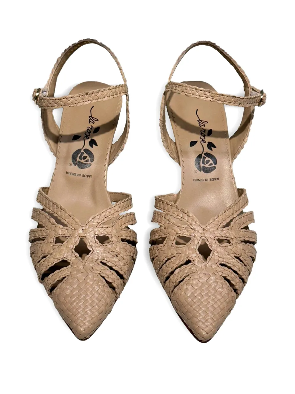  La-rose Moritz Leather Sandals - Neutrals 