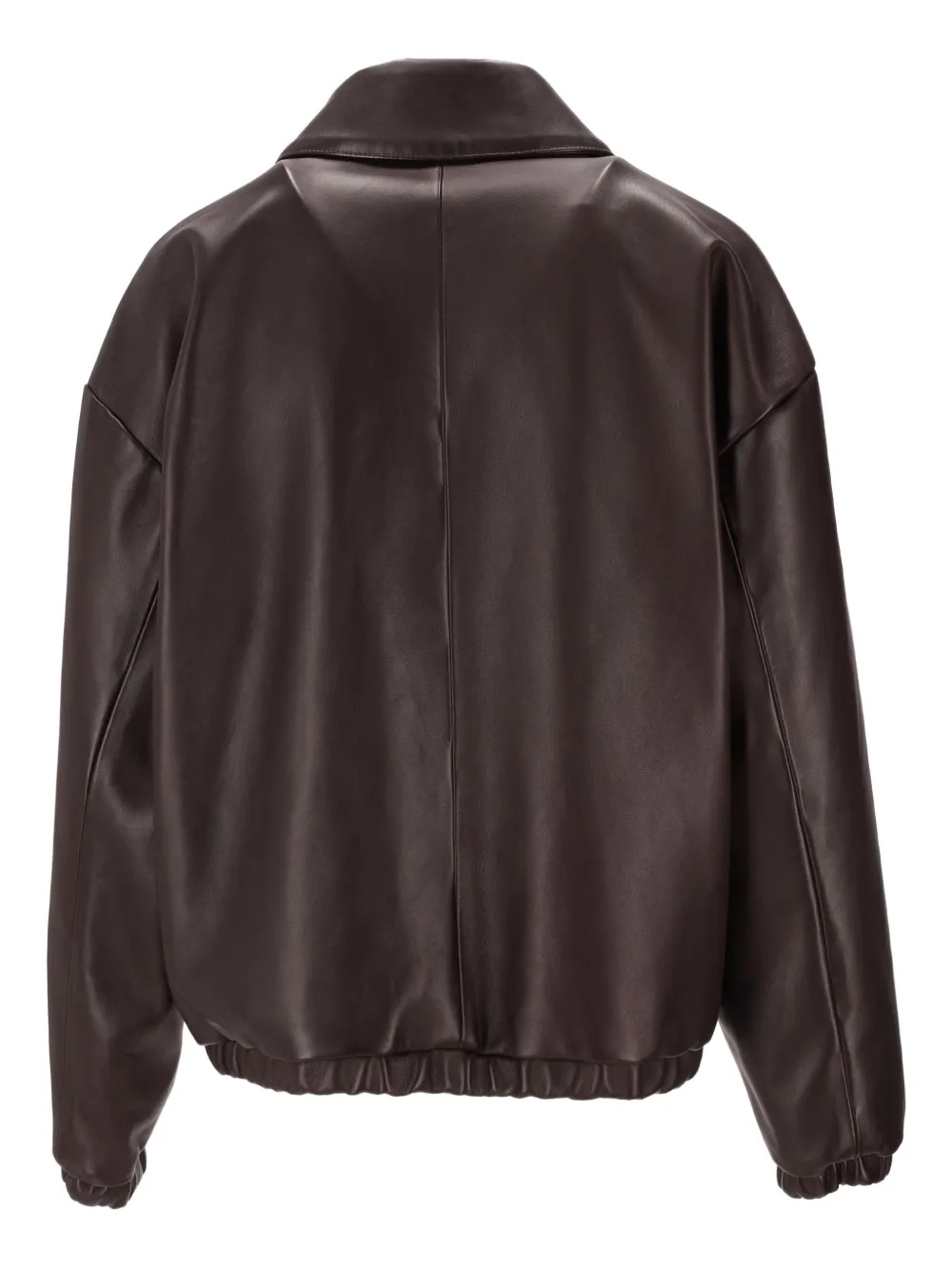leather zip jacket