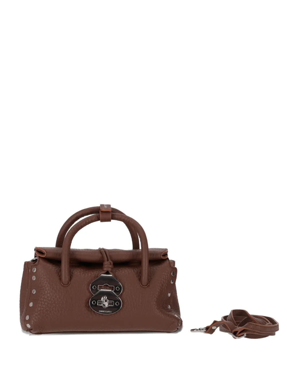 Zanellato Mini Dotta® Centauro Shoulder Bag In Brown
