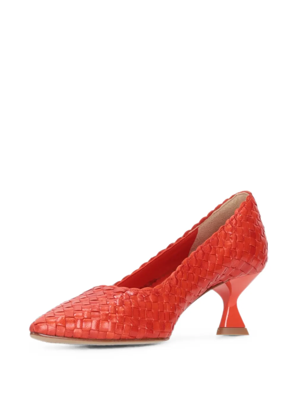 La-Rose Carol woven pointed-toe pumps Oranje