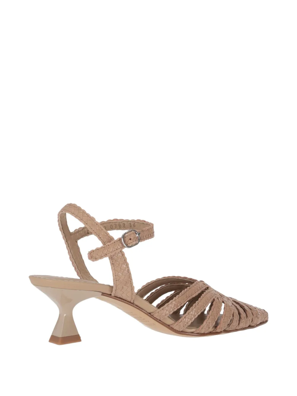  La-rose Ankle-strap Leather Sandals - Neutrals 