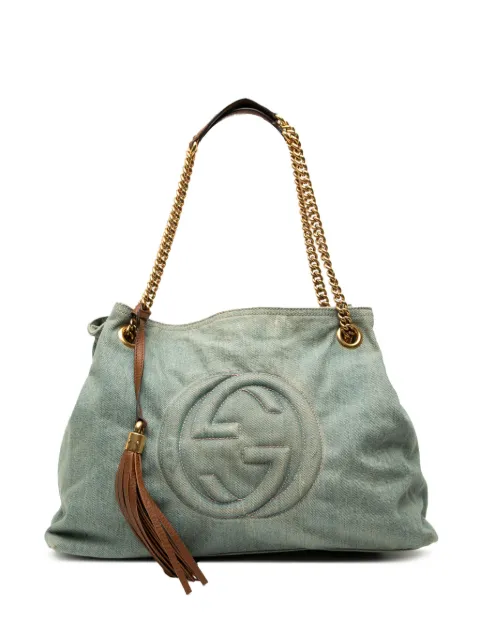 Gucci Pre-Owned 2000-2015 Medium Denim Soho Chain tote bag