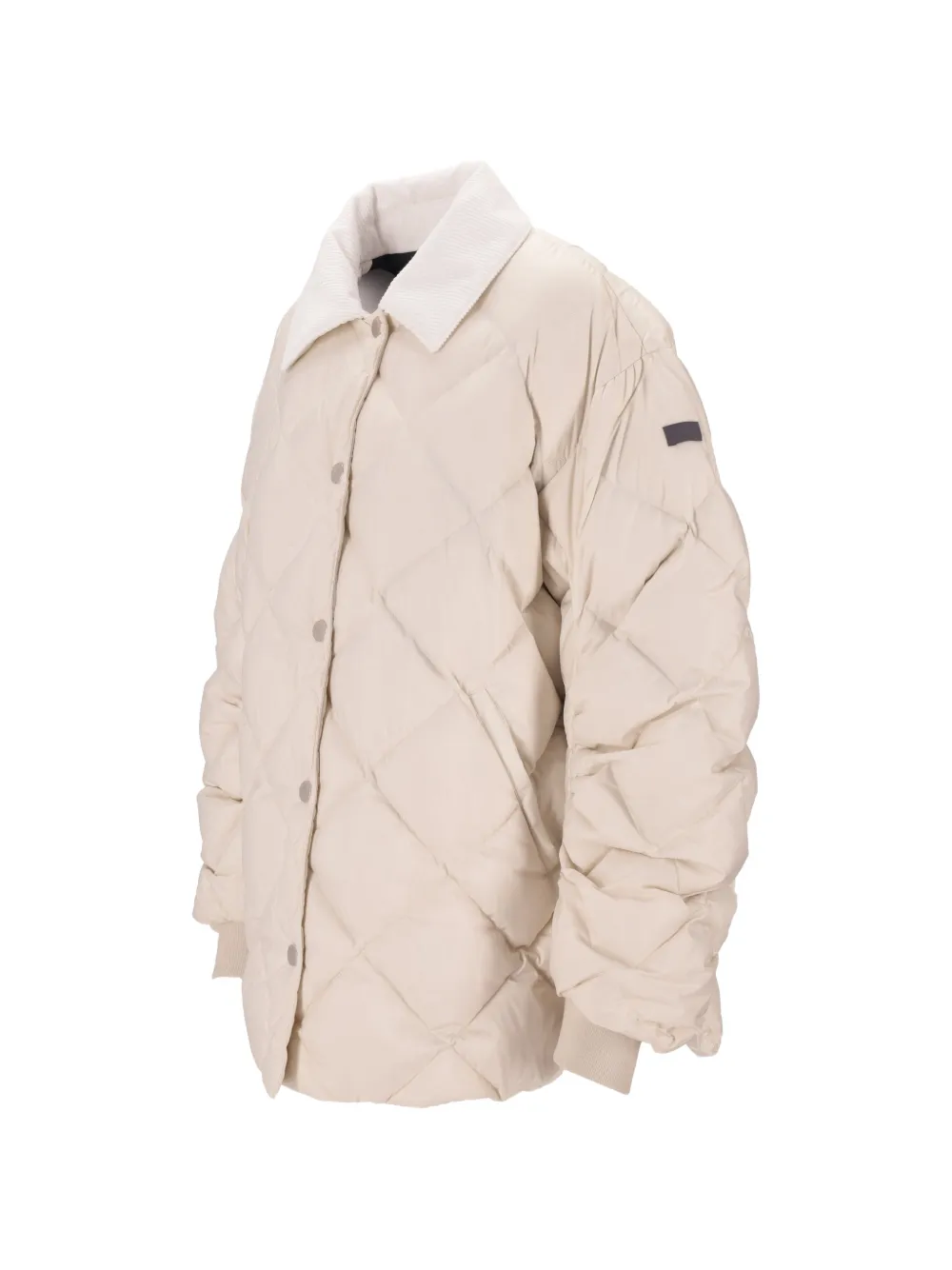  Lempelius Corduroy-collar Quilted Jacket - Neutrals 