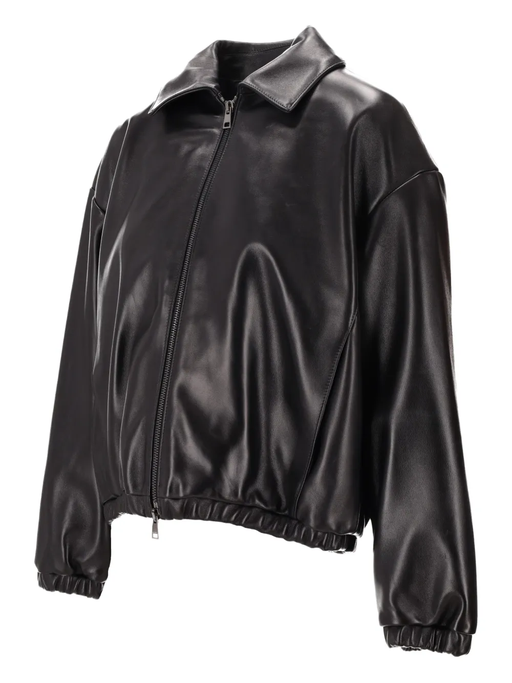  La-rose Nappa Zip Jacket - Black 