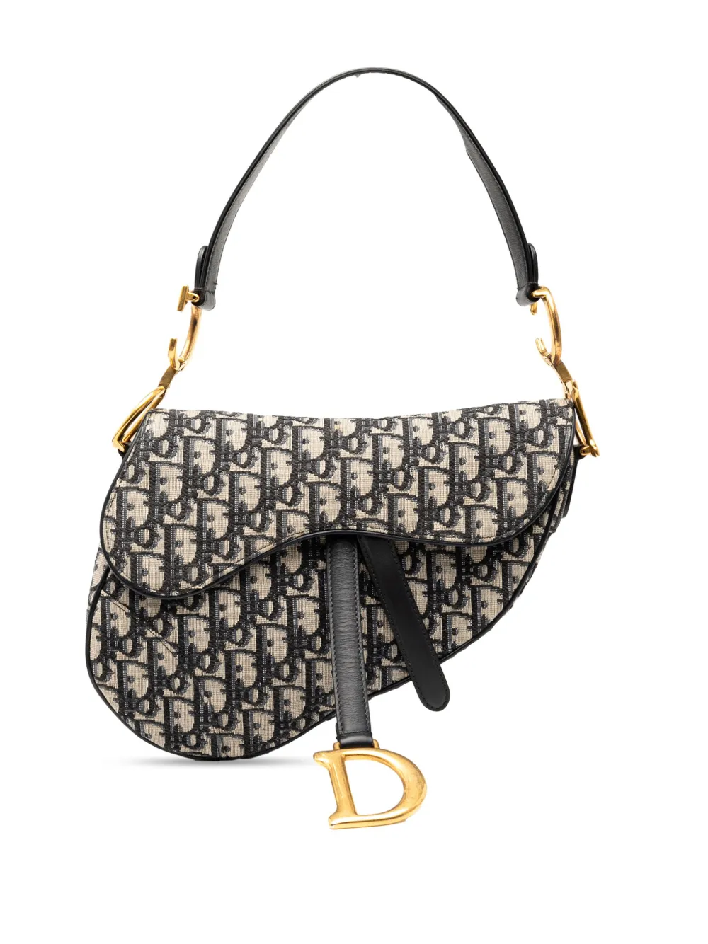 Christian Dior Pre-Owned 2019 Oblique Canvas Saddle Bag shoulder bag - Christian Dior Pre-Owned 2019 Oblique Canvas Saddle Bag shoulder bag -
