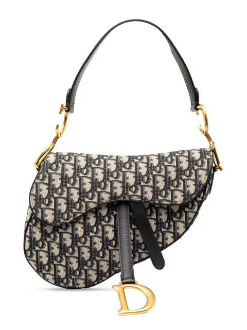 Christian Dior Pre-Owned 2019 Oblique Canvas Saddle Bag shoulder bag