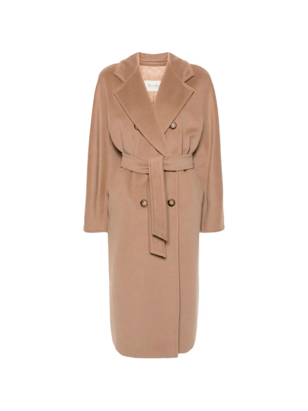 Max Mara Madame double-breasted belted coat - Marrone