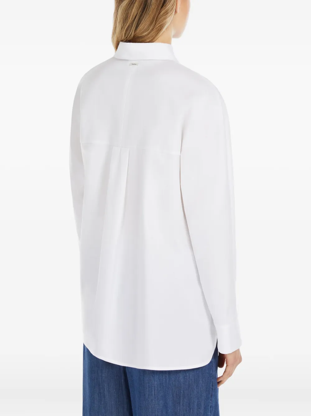 'S Max Mara Conero Oxford katoenen blouse Wit