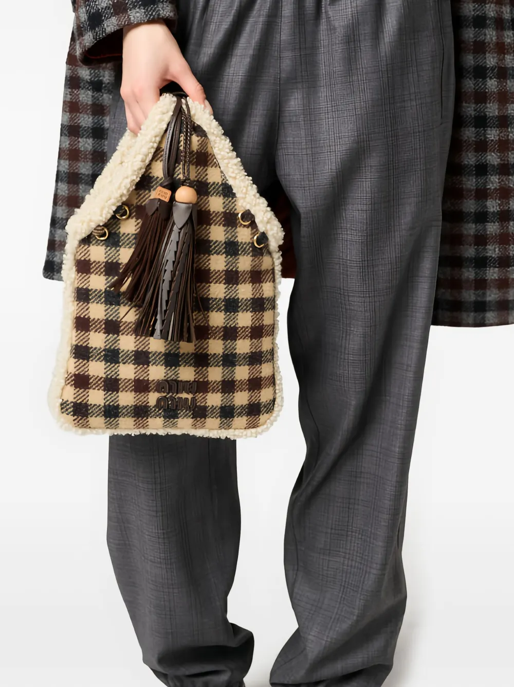 Miu Miu checked -pattern shoulder bag | Image 2