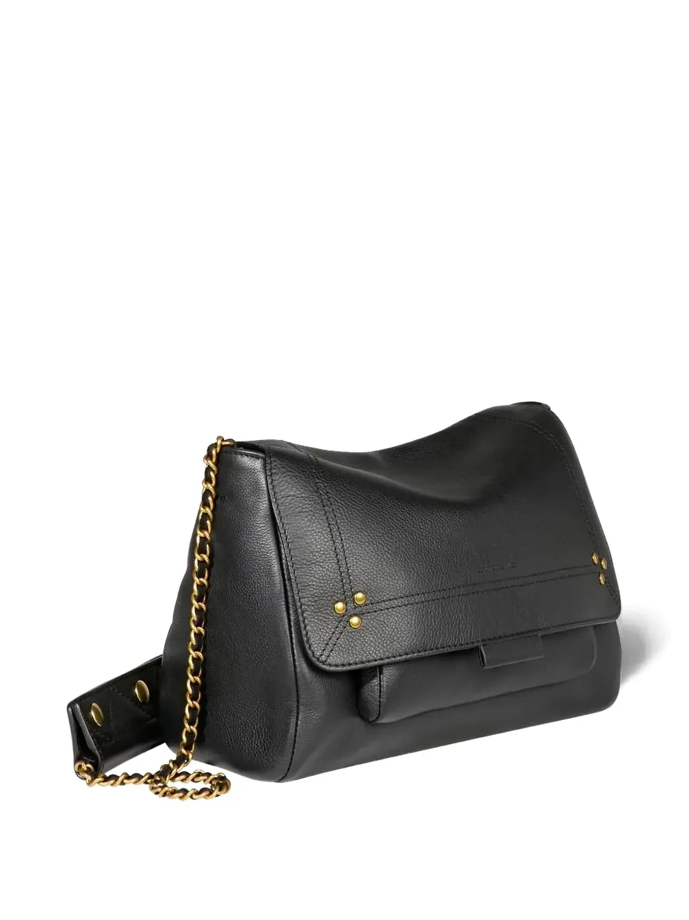 Jérôme Dreyfuss Lulu M Shoulder Bag With Adjustable Strap In Black