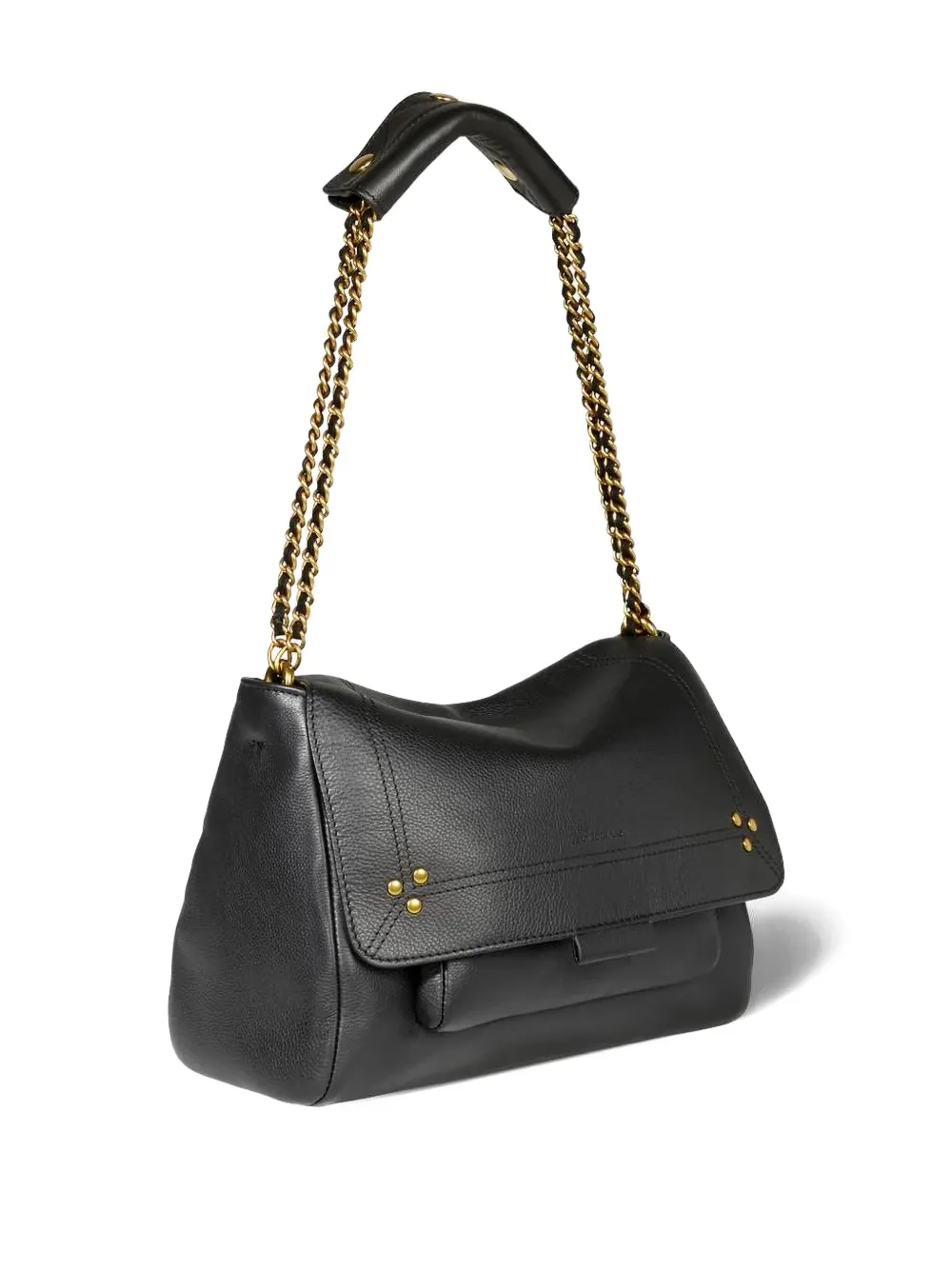 Jérôme Dreyfuss Lulu M Shoulder Bag With Adjustable Strap In Black