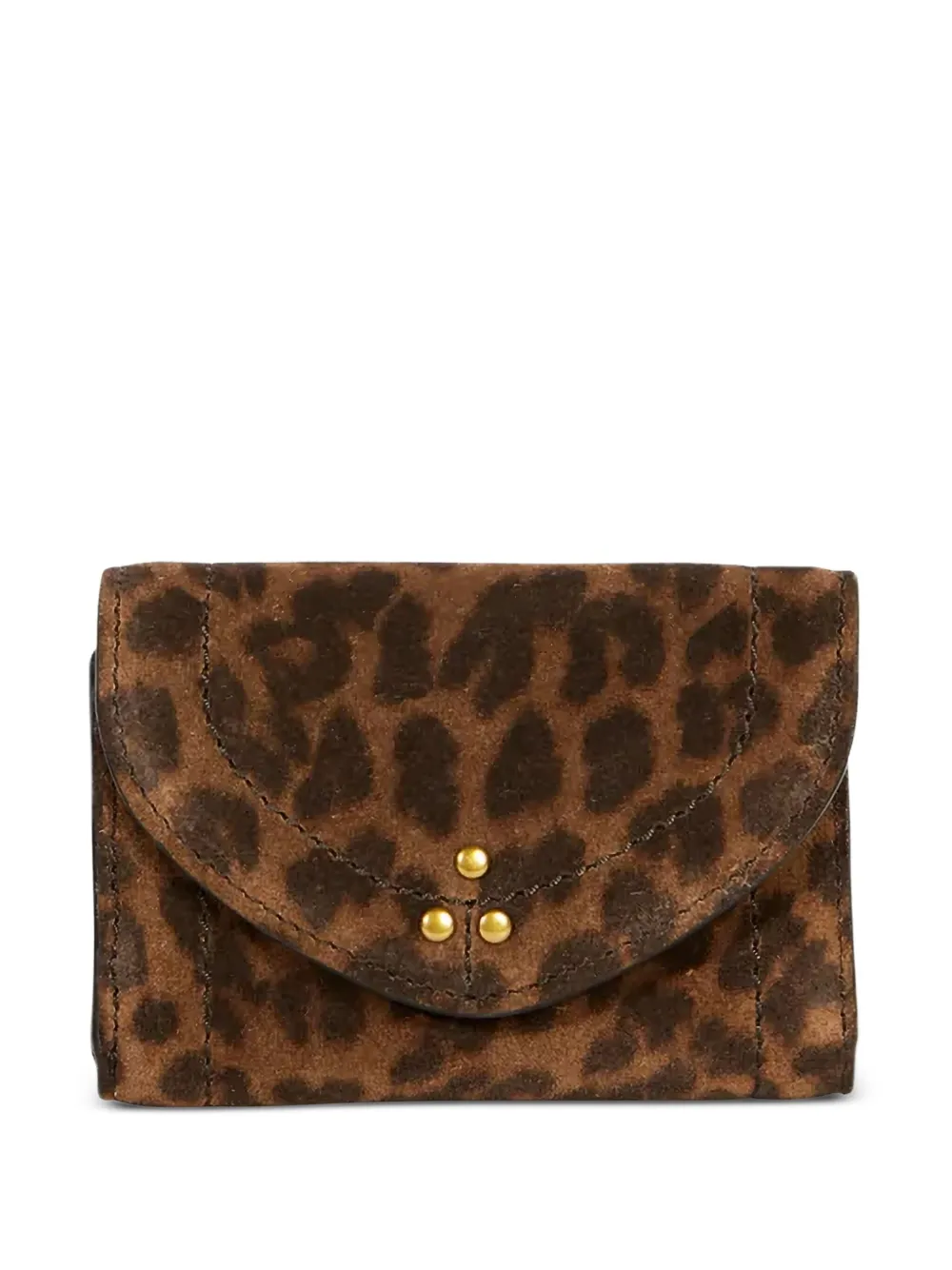 Jérôme Dreyfuss Portafoglio leopardato - Marrone