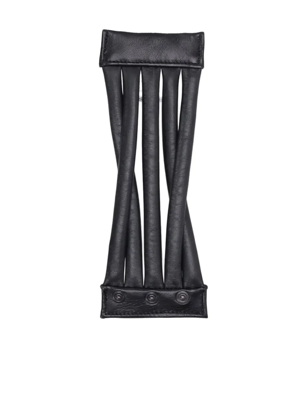 La-Rose leather bracelet - Zwart