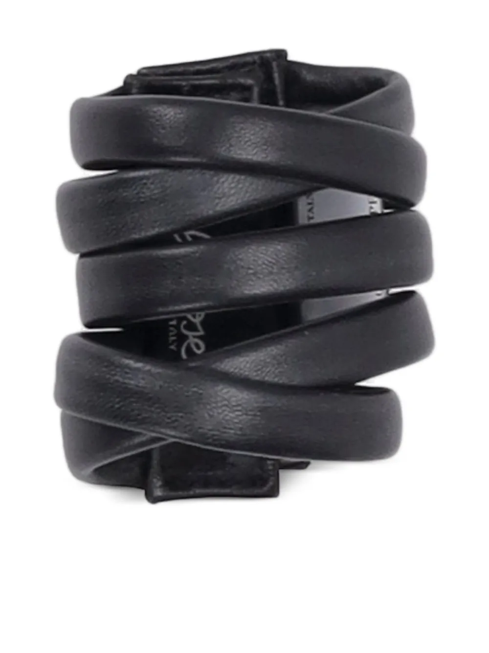La-Rose leather bracelet - Nero