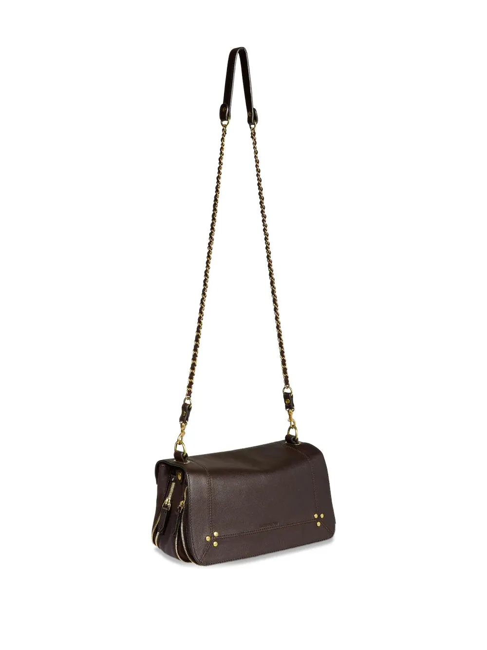 Jérôme Dreyfuss Bobi crossbodytas met ketting Bruin