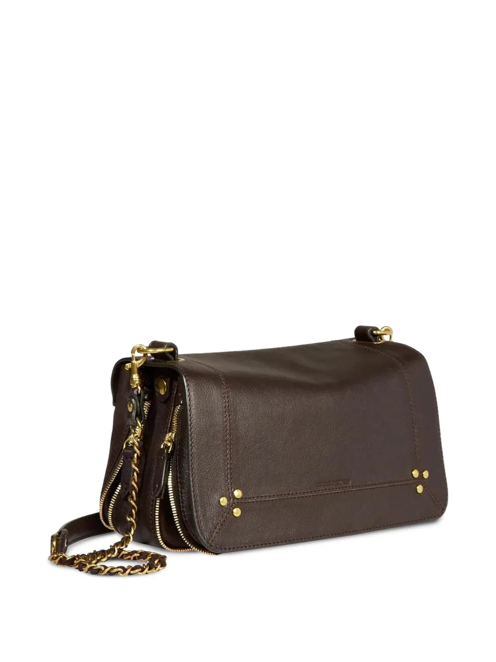 Jérôme Dreyfuss Bobi crossbodytas met ketting Bruin