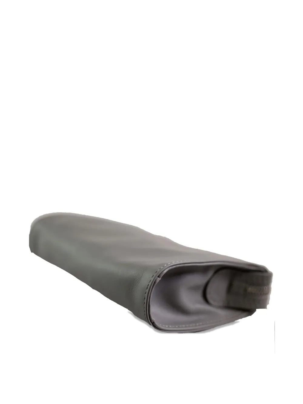La Rose Minimal Leather Make-up Bag In Purple