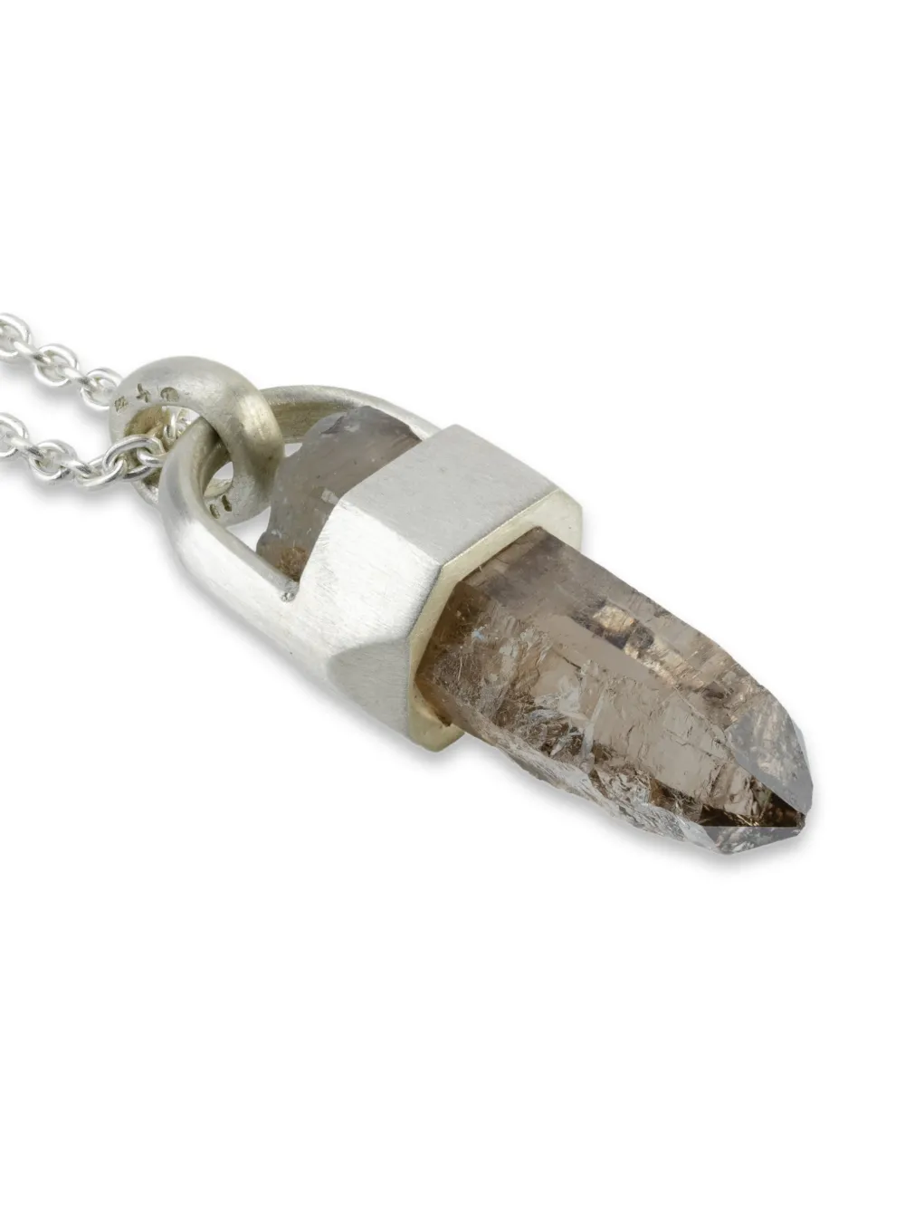 Sterling Silver Talisman Quartz Necklace
