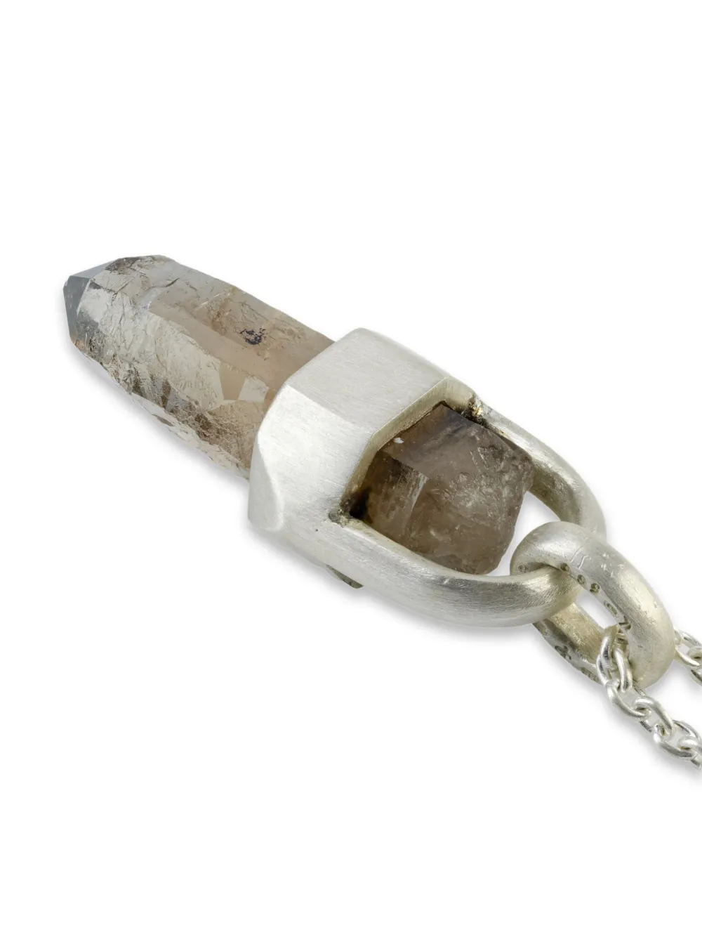 Sterling Silver Talisman Quartz Necklace