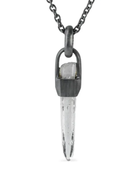 Parts of Four sterling silver Talisman Quartz necklace