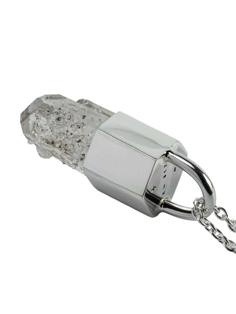 Parts Of Four Sterling Silver Talisman Amethyst Necklace In Metallic