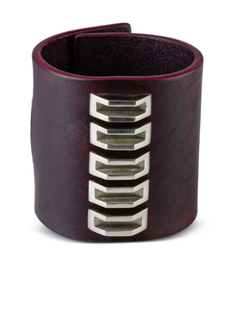 Parts of Four Restraint Charm inverted-pyramid studs bracelet