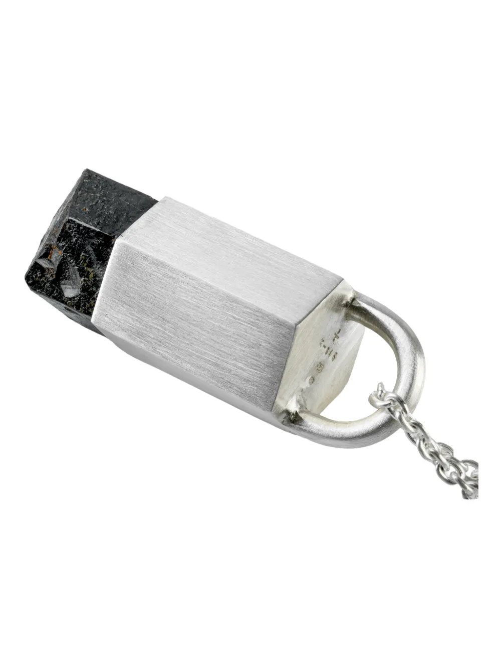 Parts Of Four Sterling Silver Talisman Garnet Necklace In Metallic