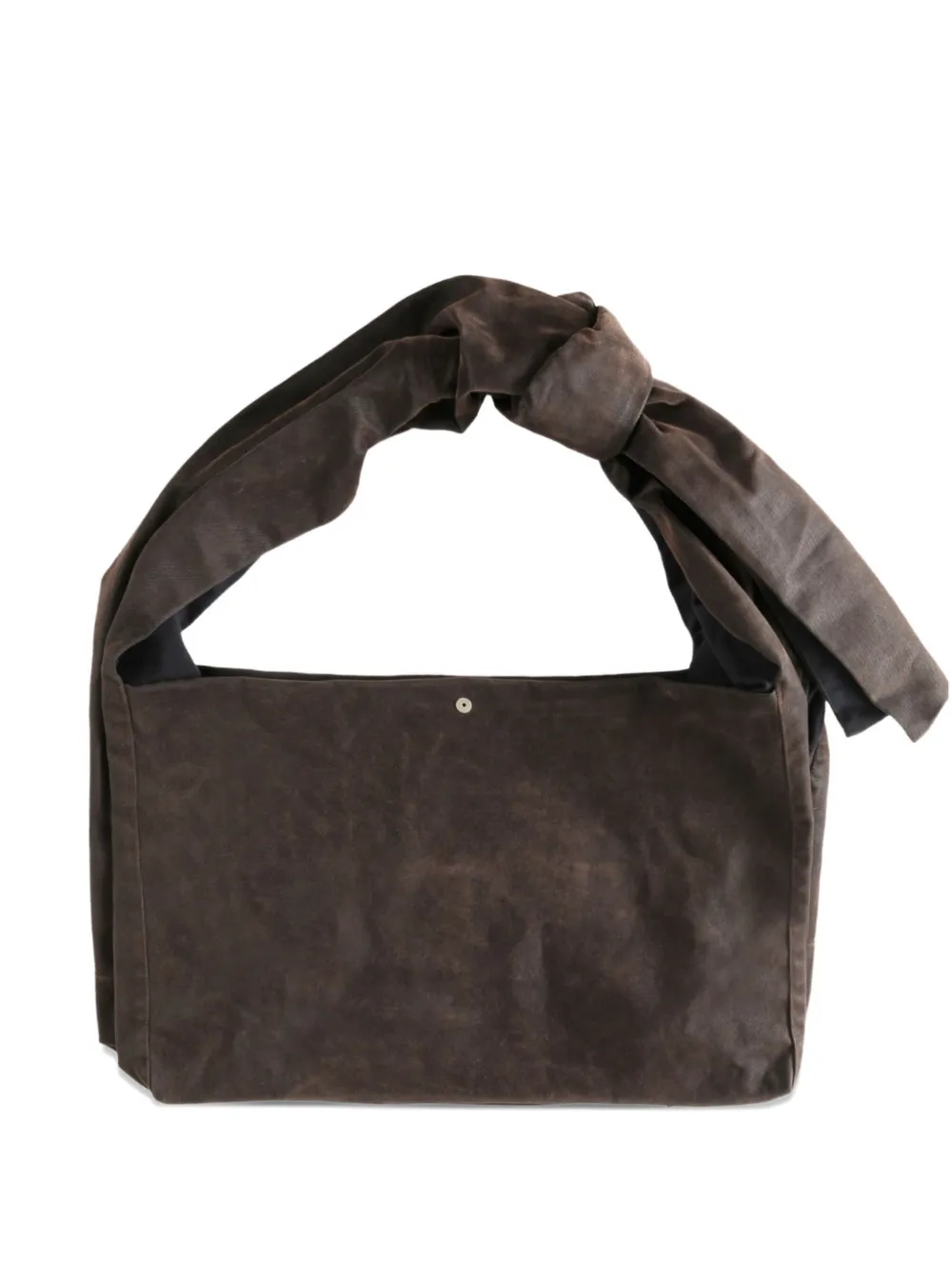 Omar Afridi Borsa tote Lidia con nodo - Marrone