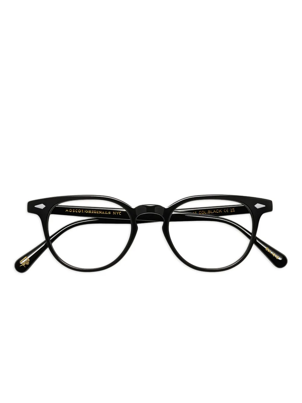 Moscot Fevel round-frame glasses | Black | Image 1