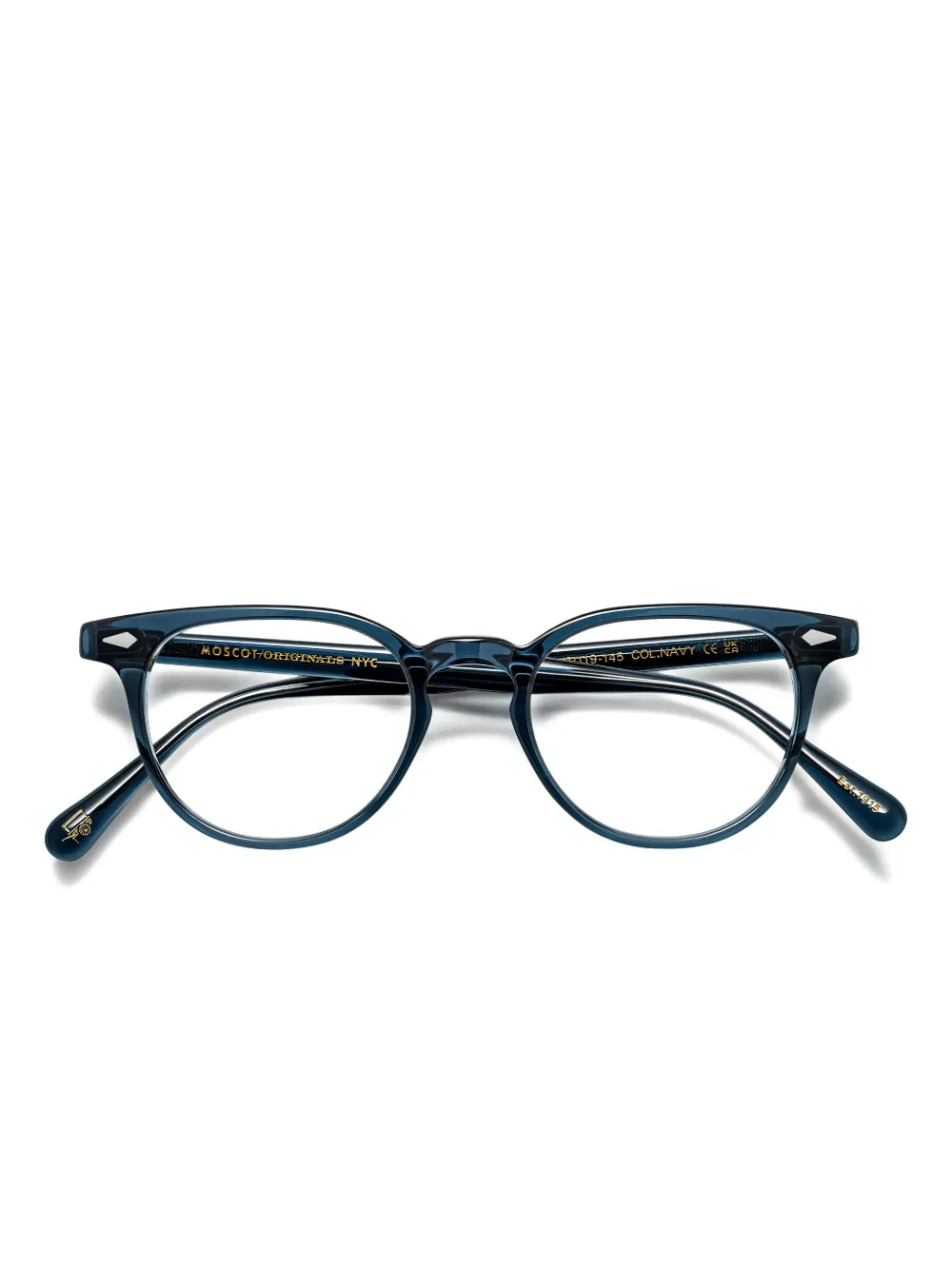 Moscot Fevel round-frame glasses | Blue | Image 1