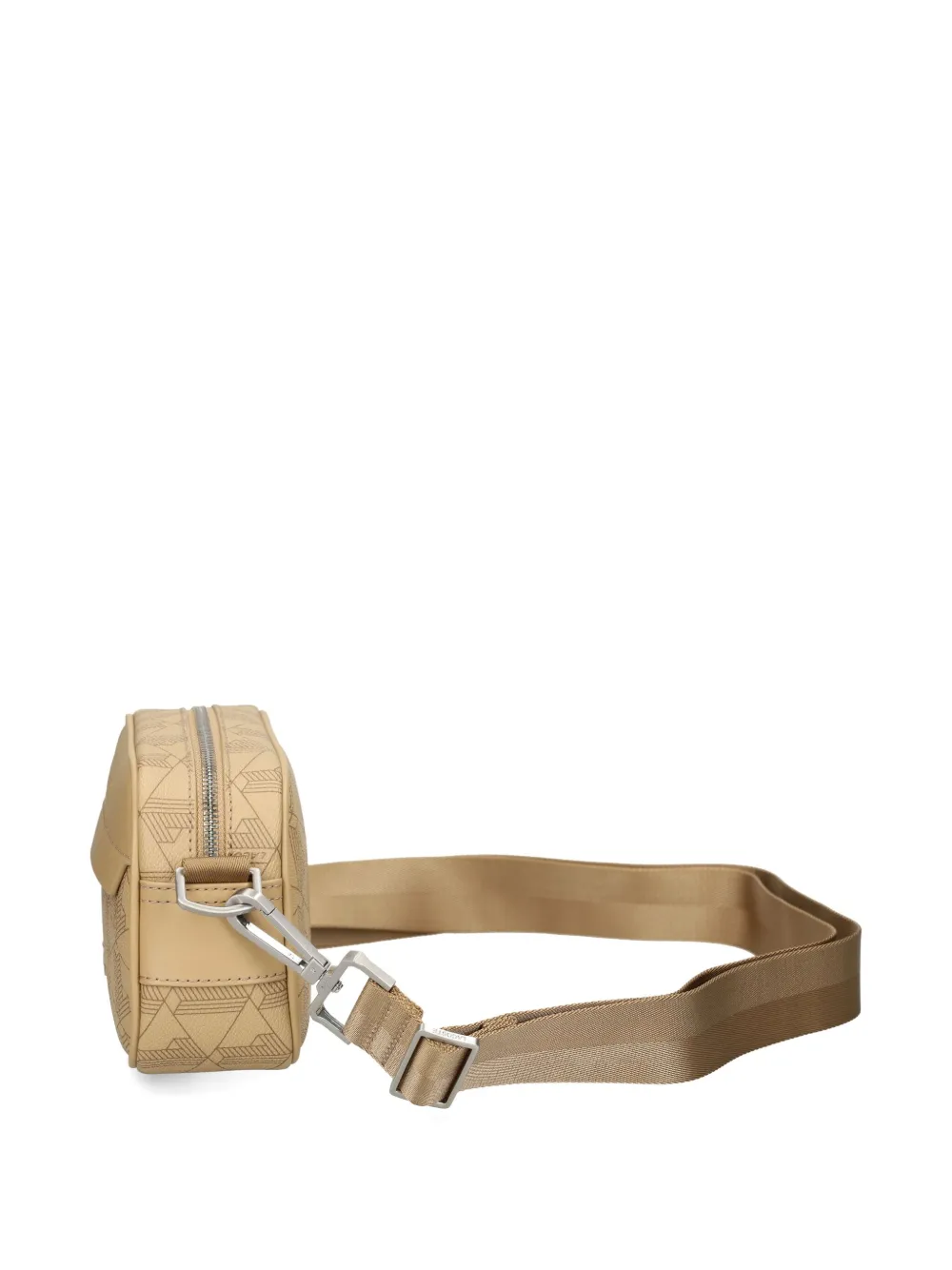 Lacoste Mini Logo-print Crossbody Bag In Neutral