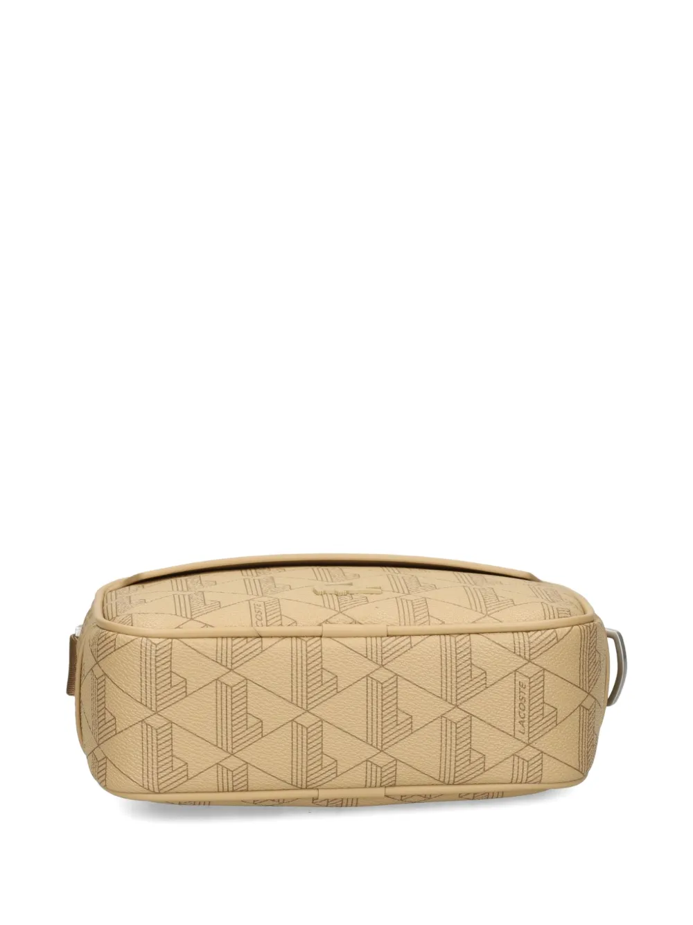 Lacoste Mini Logo-print Crossbody Bag In Neutral