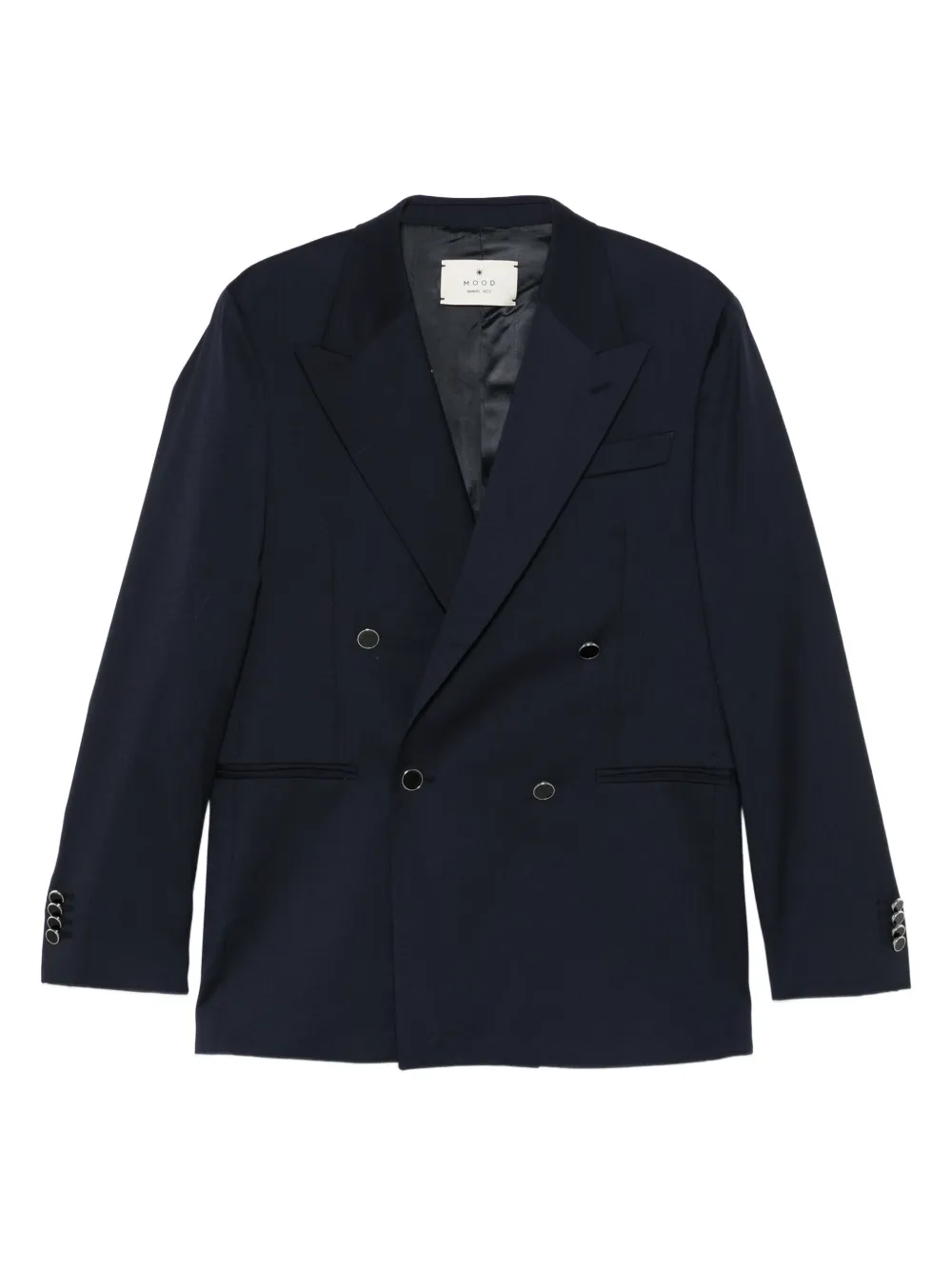 Manuel Ritz Double-breasted Button-up Blazer In Blue