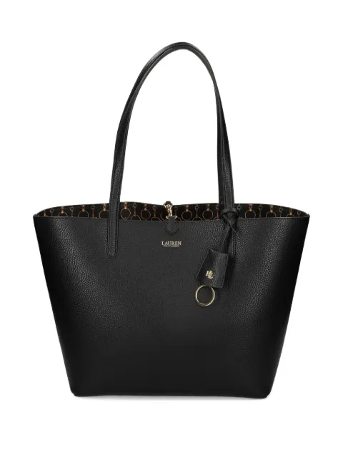 Lauren Ralph Lauren pebble-grain charm-detail tote bag