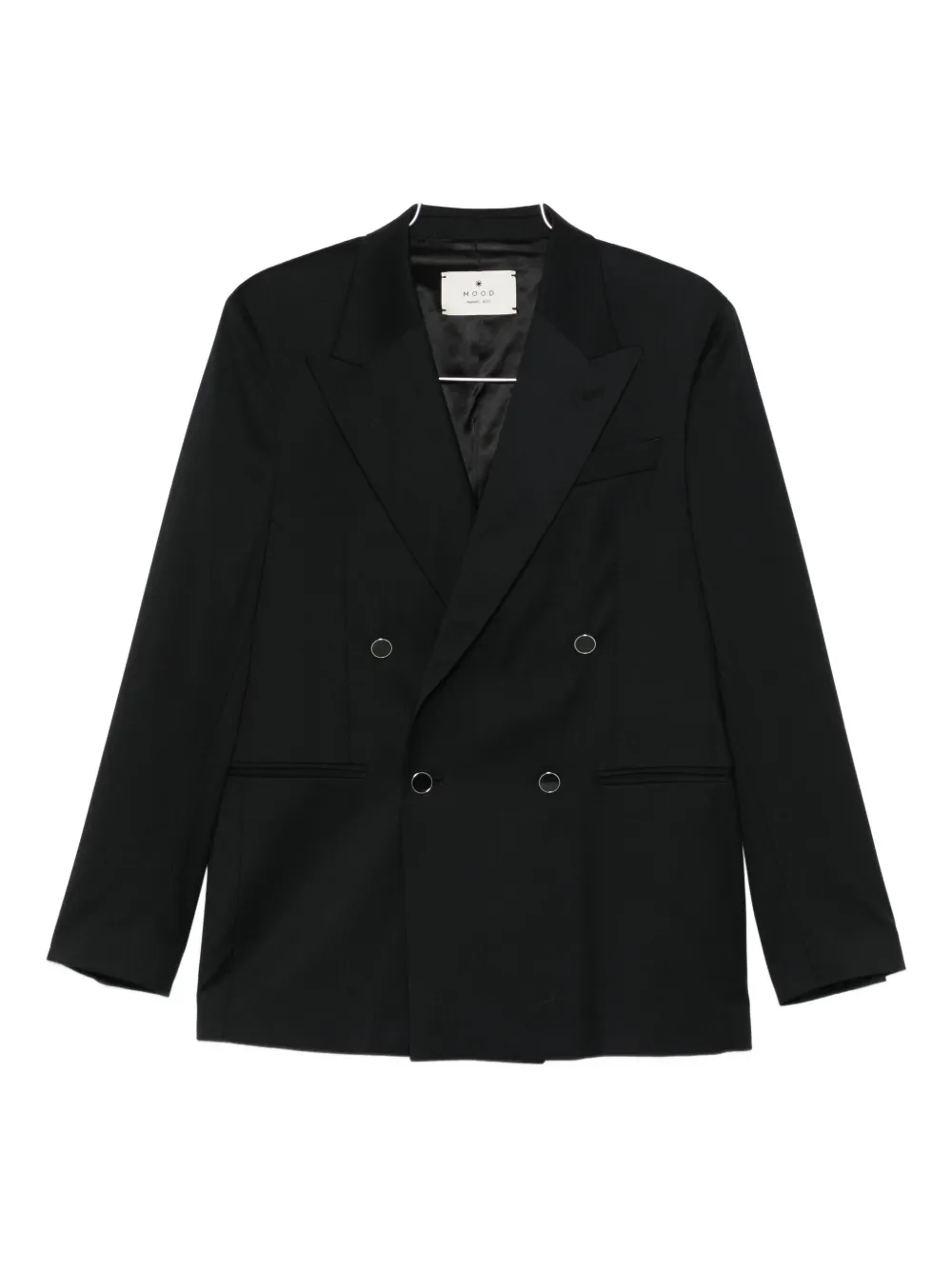 Manuel Ritz Double-breasted Blazer In Black
