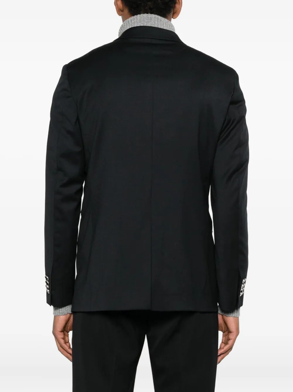 Manuel Ritz Double-breasted Blazer In Black