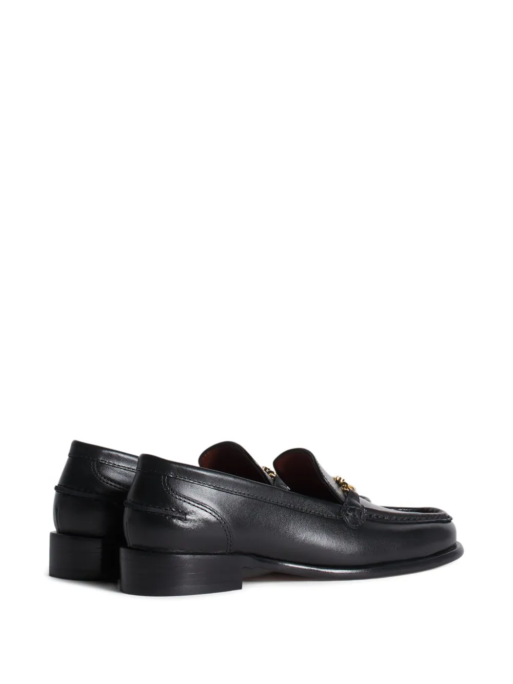 Maison Kitsuné Fox-detail Loafers In Black