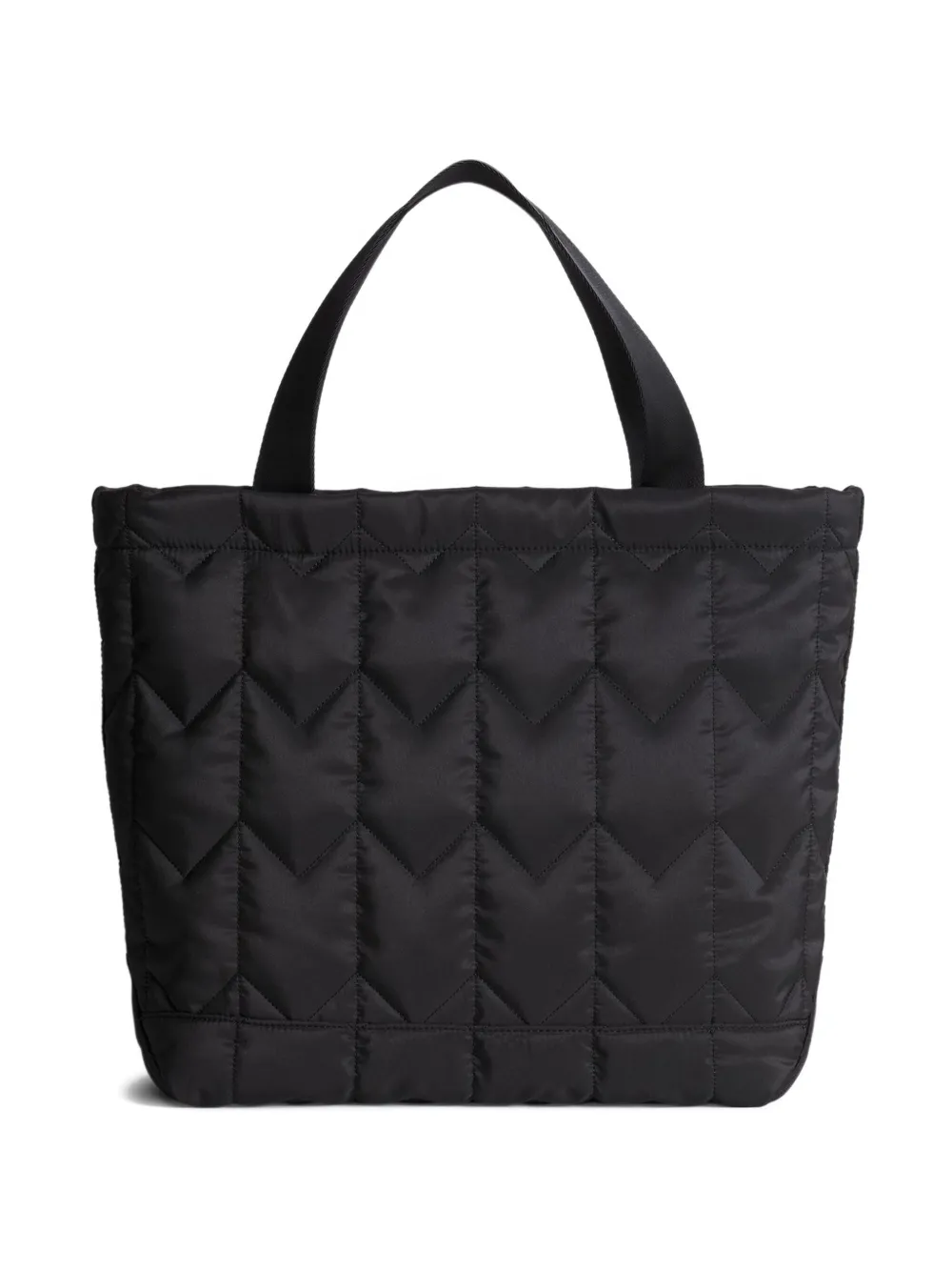 Maison Kitsuné large chevron quilted tote bag | negro | Image 1