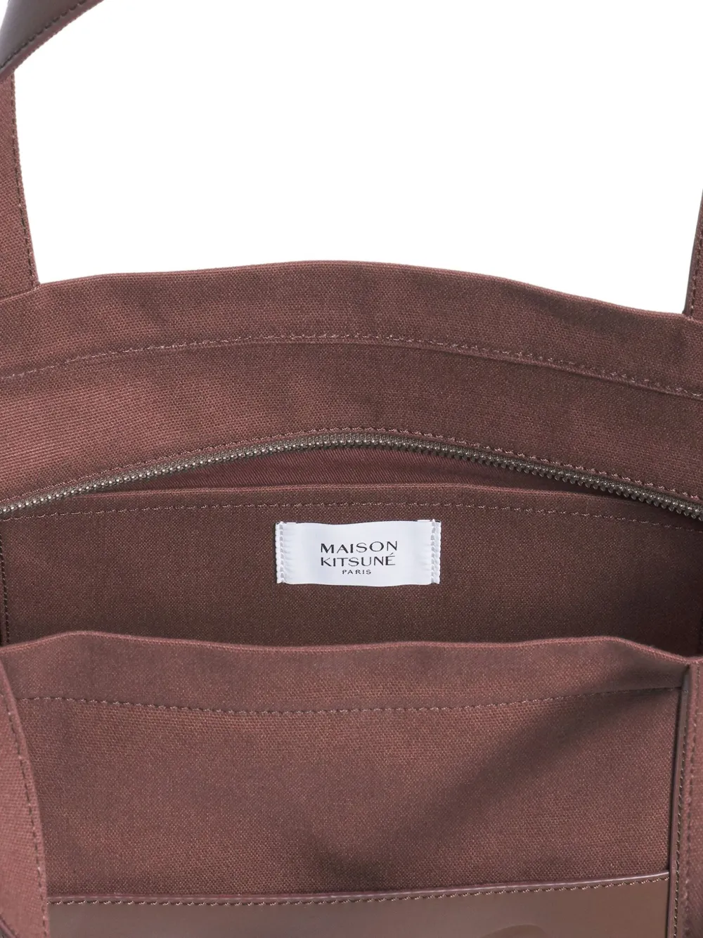 Maison Kitsuné Grote draagtas Bruin