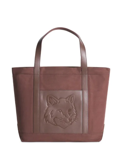 Maison Kitsuné large Fox Head tote bag