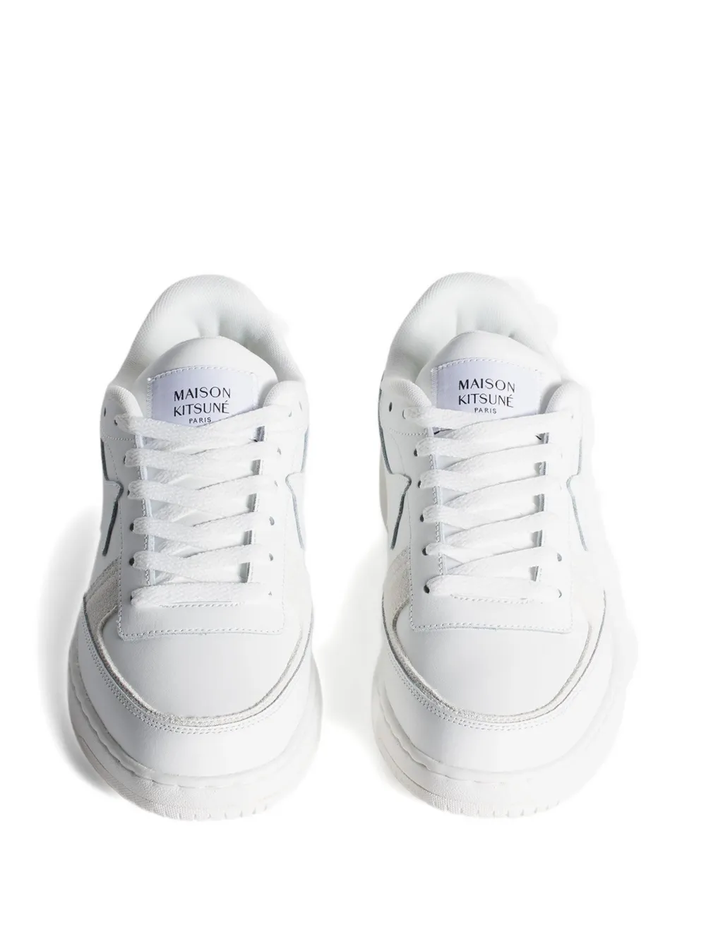 Maison Kitsuné Logo-detail Sneakers In White