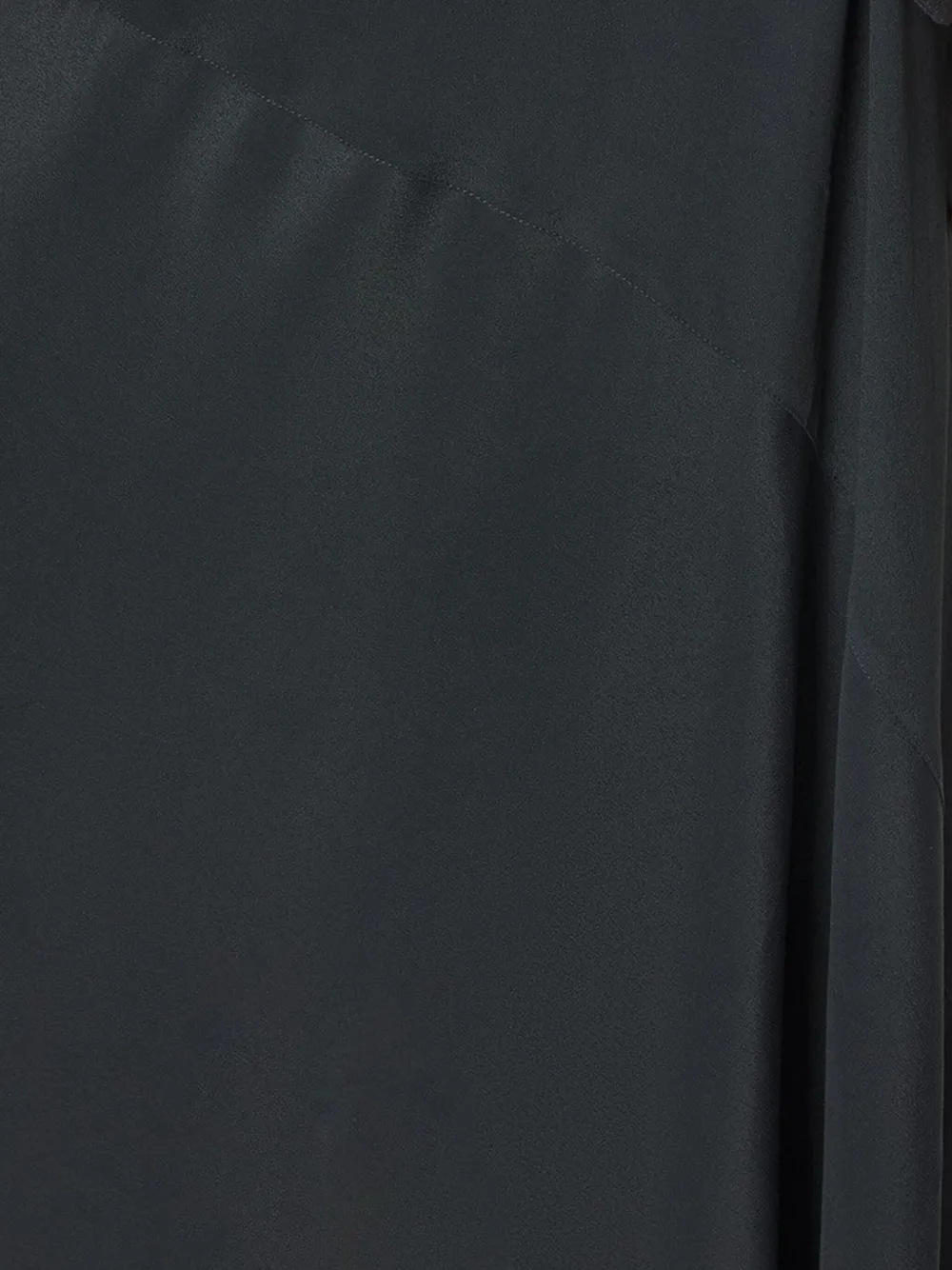 Maison Kitsuné Slip Midi Skirt In Black