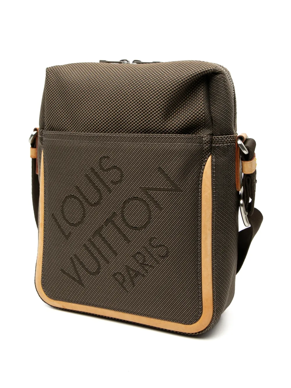 Pre-owned Louis Vuitton 2006 Damier Geant Citadin Messenger Bag Crossbody Bag In Brown