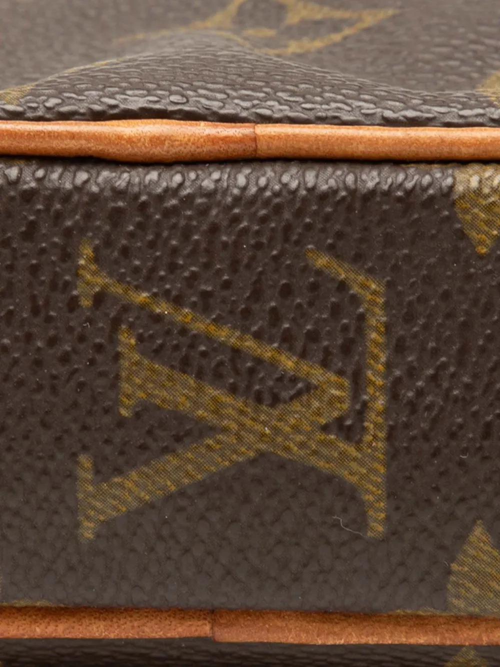 Pre-owned Louis Vuitton 1988 Monogram Mini Danube Crossbody Bag In Brown