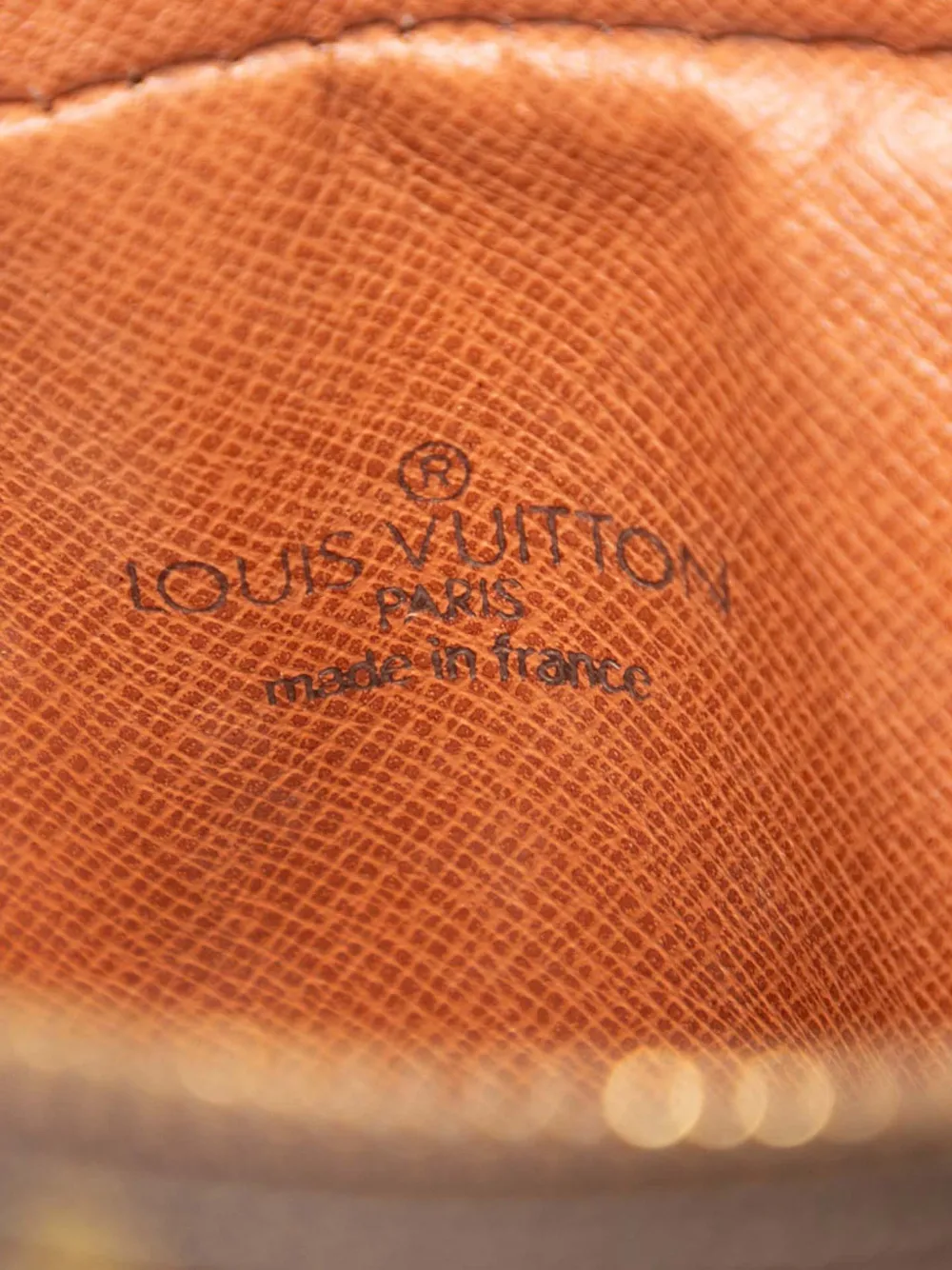 Pre-owned Louis Vuitton 1988 Monogram Mini Danube Crossbody Bag In Brown