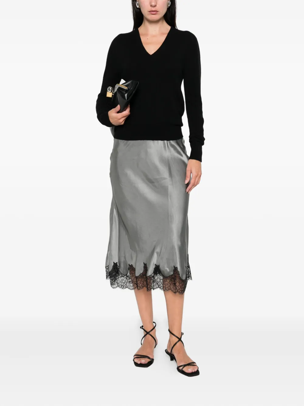 Jucca V-neck Sweater In Black