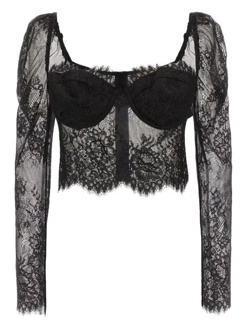 L'Agence Lori floral-lace top