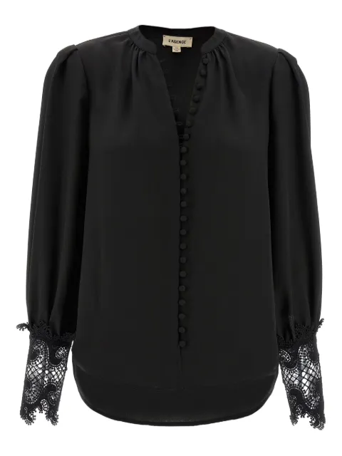 L'Agence Ava lace-detailed shirt